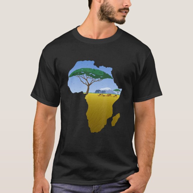 Camiseta Zookeeper African Savanna And Safari Wild Life (Frente)