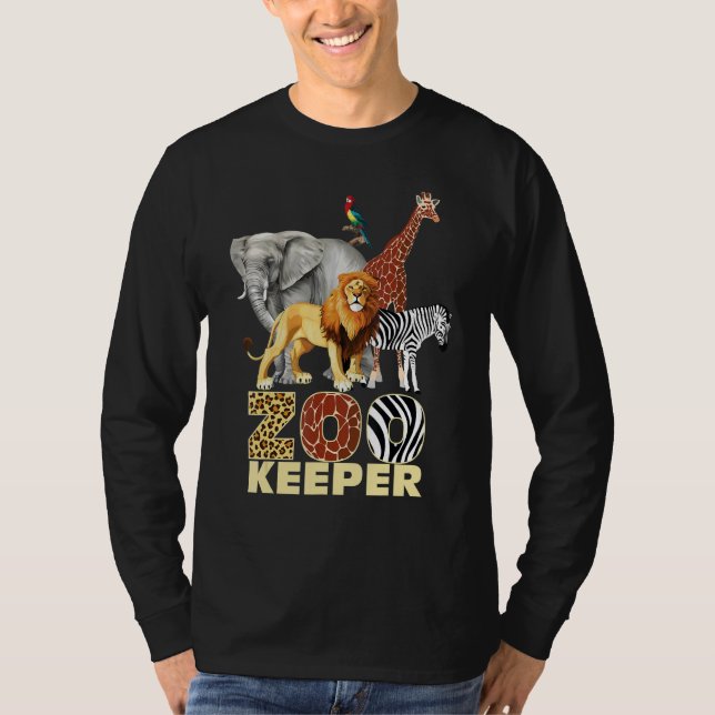 Camiseta Zookeeper Costume African Animals Savanna Zoo Keep (Frente)