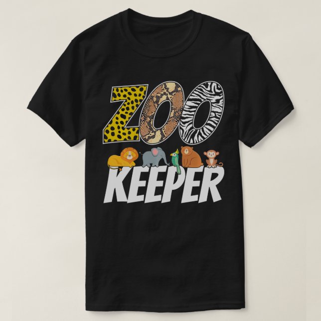 Camiseta Zookeeper Costume African Savanna Zoo Keeper Anima (Frente do Design)
