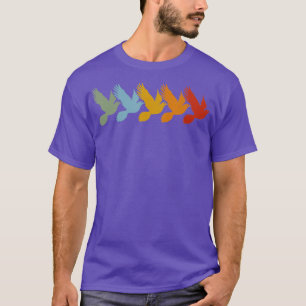 Camiseta Zookeeper do Amante de os animais Pigeon Retro Vin