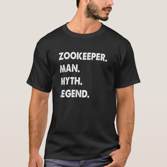 Camiseta Zookeeper Man Myth Legend (Frente)