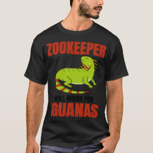 Camiseta Zookeeper Trabalhará Para Iguanas