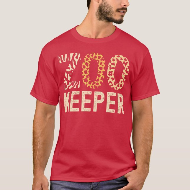 Camiseta Zookeeper Zoo Animals Safari Zoo Keeper - creative (Frente)