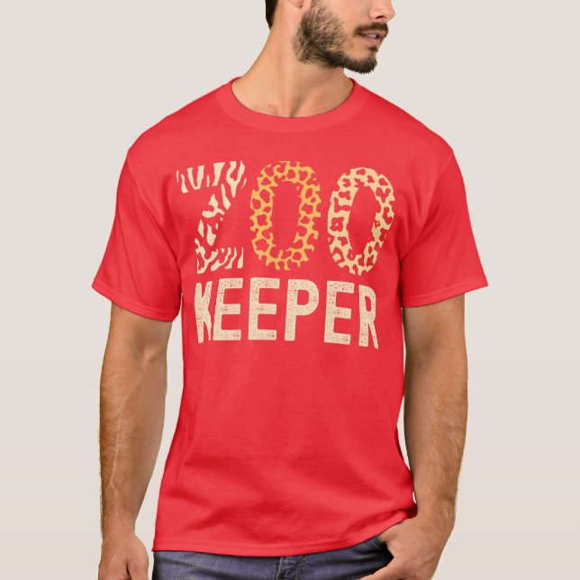 Camiseta Zookeeper Zoo Animals Safari Zoo Keeper - style (Frente)