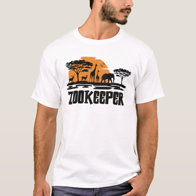 Camiseta Zookeeper, Zoo Keeper (Frente)