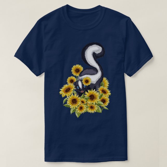 Camiseta Zoóloga de Pet Lover Sunflower Vete (Frente do Design)
