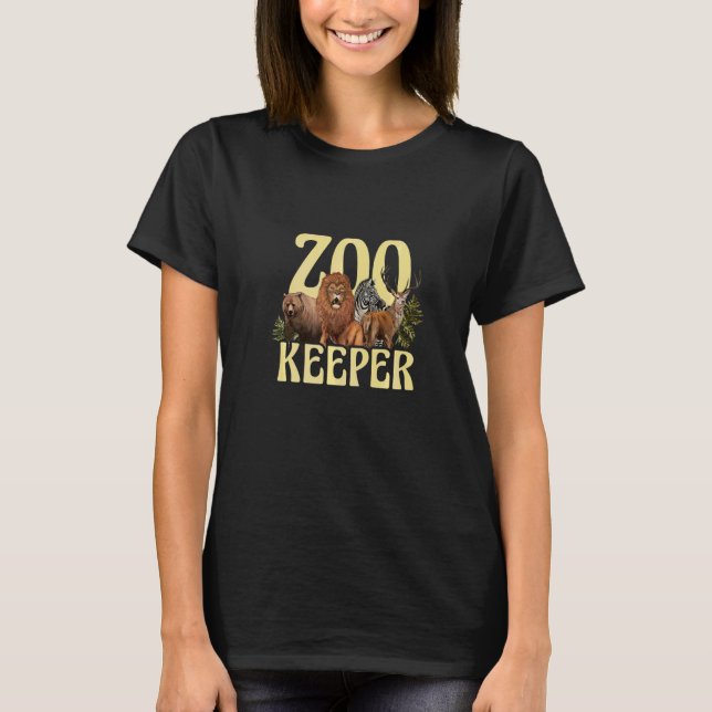 Camiseta Zoologia do Detentor de Animais Safari Zoologia (Frente)