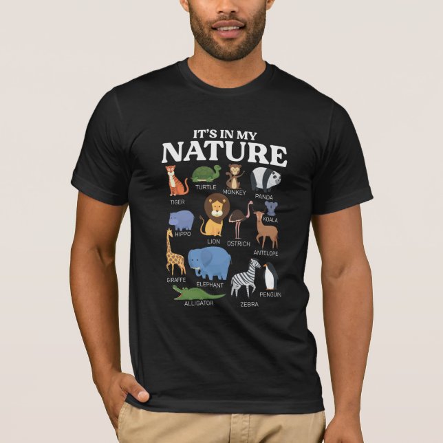 Camiseta Zoológico da Natureza Safari Futuro Zootecnista Af (Frente)