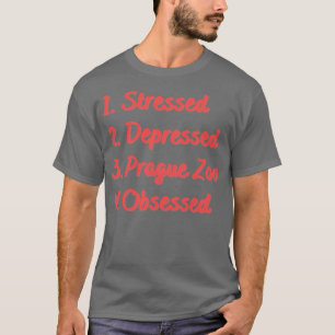 Camiseta Zoológico Praga Estressado Obcecado