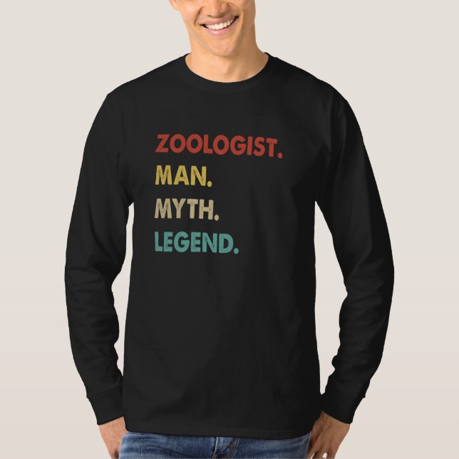 Camiseta Zoologist Man Myth Legend  1 (Frente)