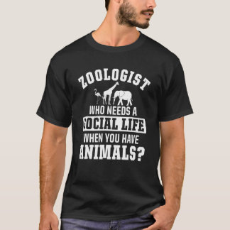 Camiseta Zoologist Zookeeping Zoo Wildlife Nature Zoology