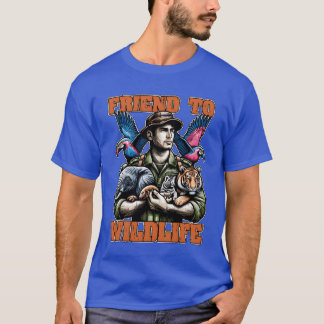 Camiseta Zoologista Friendo Wildlife Amante de os animais Z