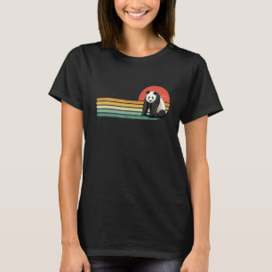 Camiseta Zoólogo Animal Do Urso-Panda Gigante Da Retro Vint