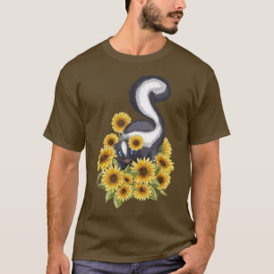 Camiseta Zoólogo de Sunflower Skunk Pet Lover Zookeeper