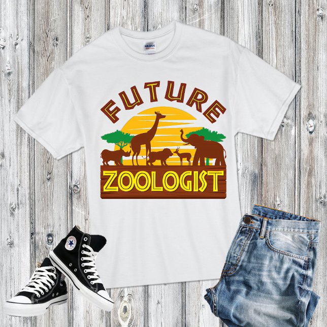 Camiseta Zoólogo do Futuro Biólogo da Vida Selvagem (Criador carregado)