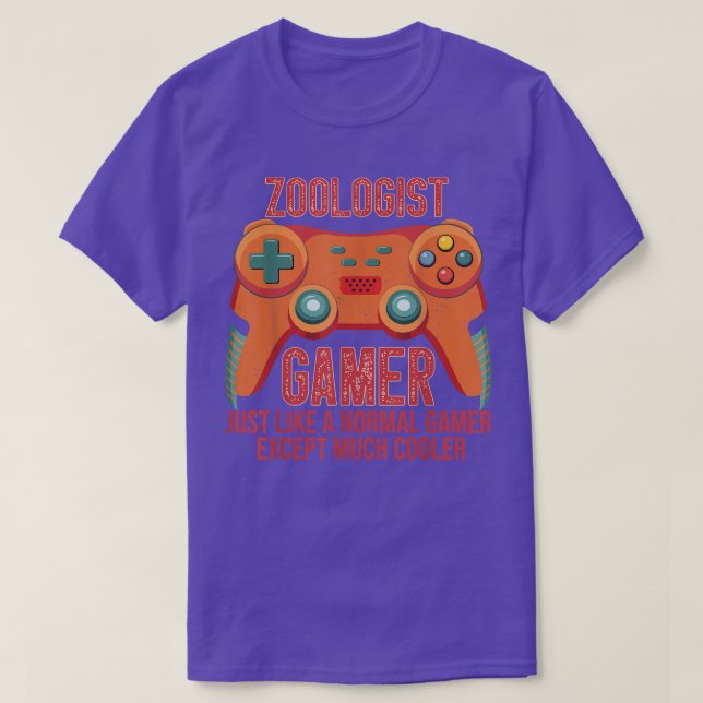 Camiseta Zoólogo Gamer Video Game Controller for Zoologis (Frente do Design)