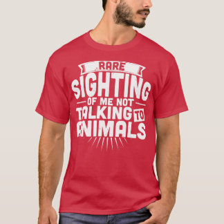 Camiseta Zoólogo Rare me vigiando sem falar com anima