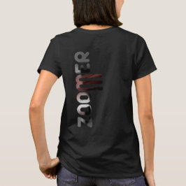 Camiseta ZOOMER Back Impressão T-Shirt Trend Abstrato Powde