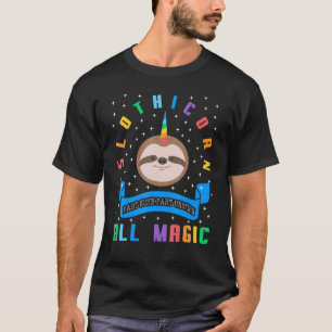 Camiseta Zootecnia Mágica do Unicórnio Preguiçoso de Animai