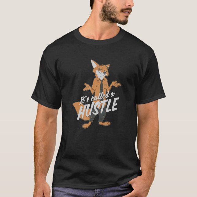 Camiseta Zootopia Nick Wilde É Chamado Hustle Premium  (Frente)