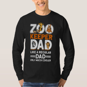 Camiseta Zoozoário do Pai do Zookeeper do Mens 1
