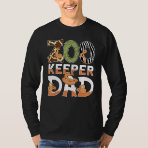 Camiseta Zoozoário do Pai do Zookeeper do Mens 3