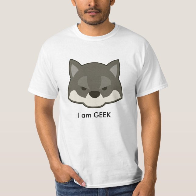 Camiseta zorro I am Geek (Frente)
