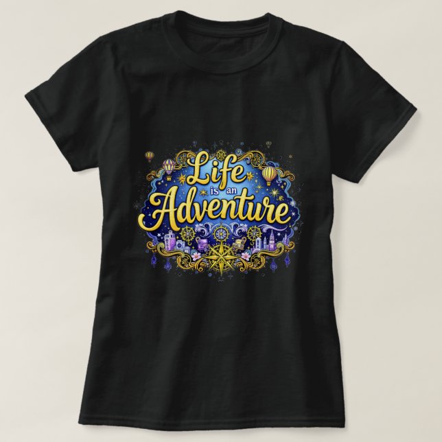 Camiseta ZOYNK Life is an Adventure 0044332 (Frente do Design)