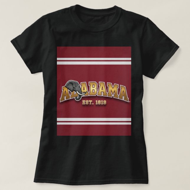 Camiseta ZOYNK T-Shirt Graphics Alabama 0045177 (Frente do Design)