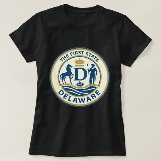 Camiseta ZOYNK T-Shirt Graphics Delaware 0045225 (Frente do Design)