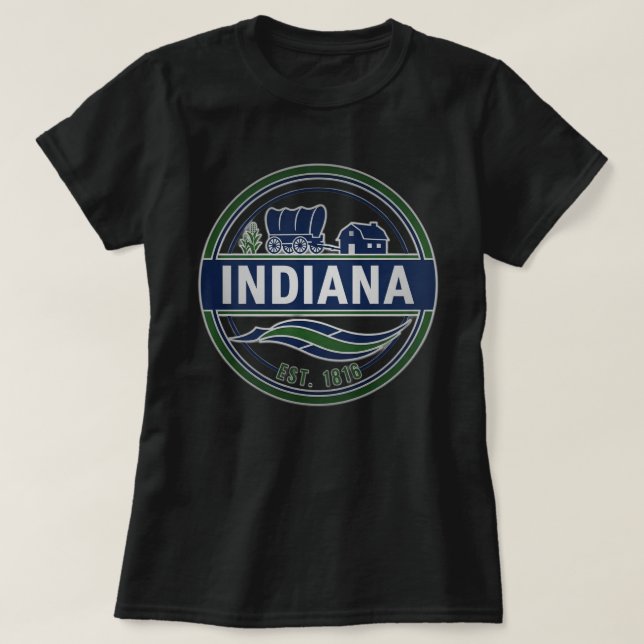 Camiseta ZOYNK T-Shirt Graphics Indiana 0045230 (Frente do Design)