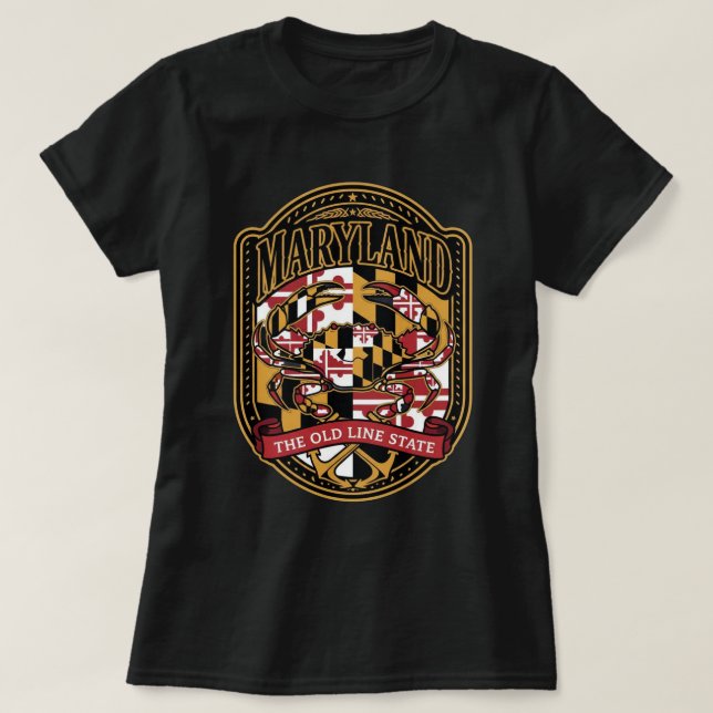 Camiseta ZOYNK T-Shirt Graphics Maryland 0045232 (Frente do Design)