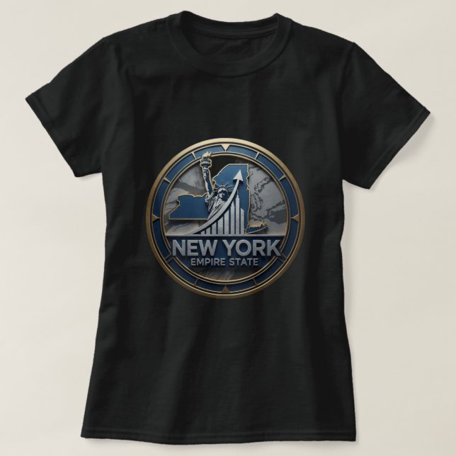Camiseta ZOYNK T-Shirt Graphics New York State 0045187 (Frente do Design)