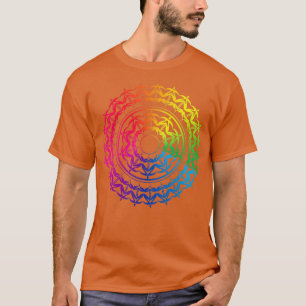 Camiseta Zozo arco-íris mandala Melhor Deseja a gradação mu