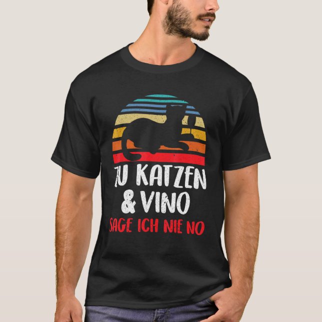 Camiseta Zu Vino Sag Ich Nie Sem Weintrinker Vidro De Vinho (Frente)