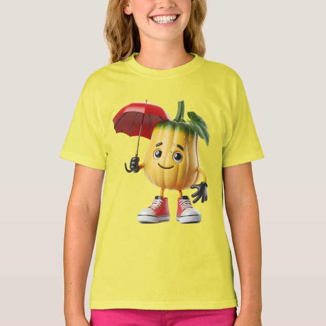 Camiseta Zucchini em tênis vermelhos (Frente)