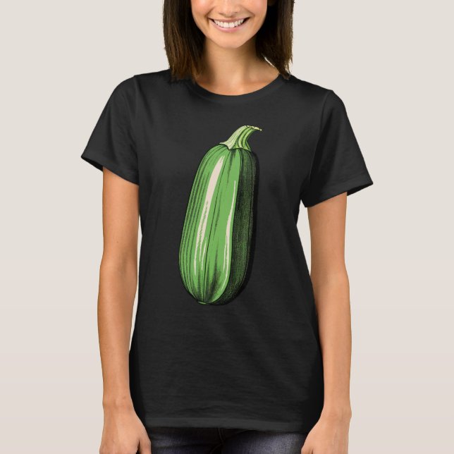 Camiseta Zucchini Preguiçoso, Engraçado, Correspondente ao  (Frente)