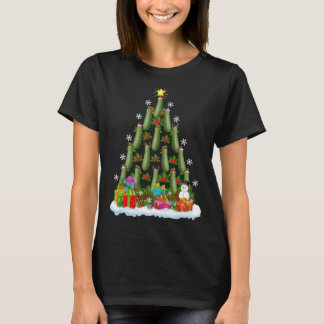 Camiseta Zucchini Xmas Tree Lighting Papais noeis Zucchini