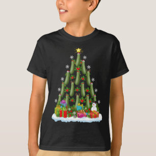 Camiseta Zucchini Xmas Tree Lighting Papais noeis Zucchini