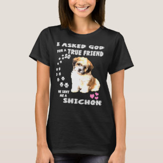 Camiseta Zuchon Dog Mãe Costume Shih Tzu Bichon Mix Pup Cut