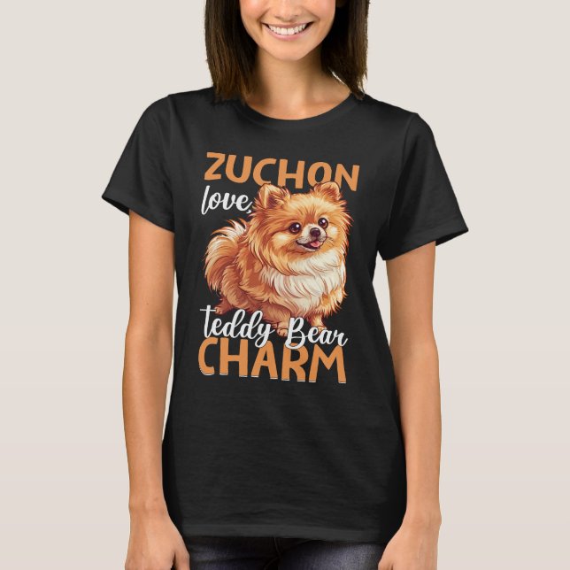 Camiseta Zuchon Love Teddy Bear Charm (Frente)
