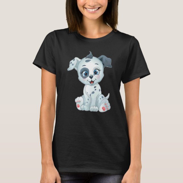 Camiseta Zuckersüßer Baby Dalmatina Hund Puppy (Frente)