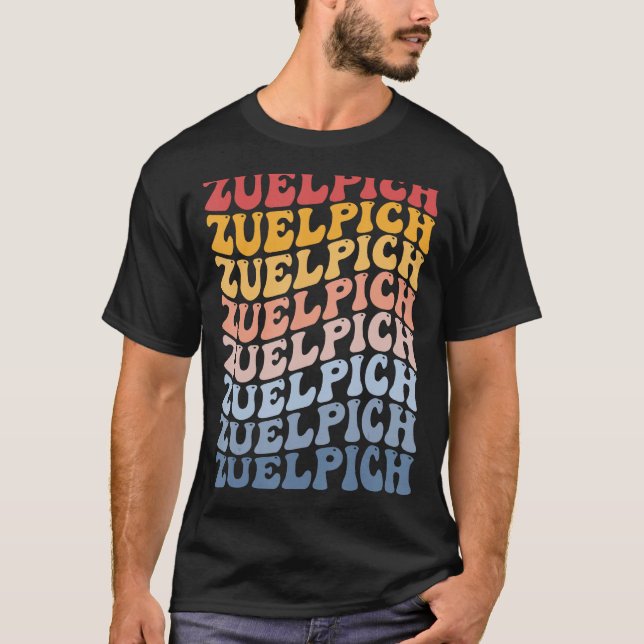 Camiseta Zuelpich City Groovy Retro (Frente)