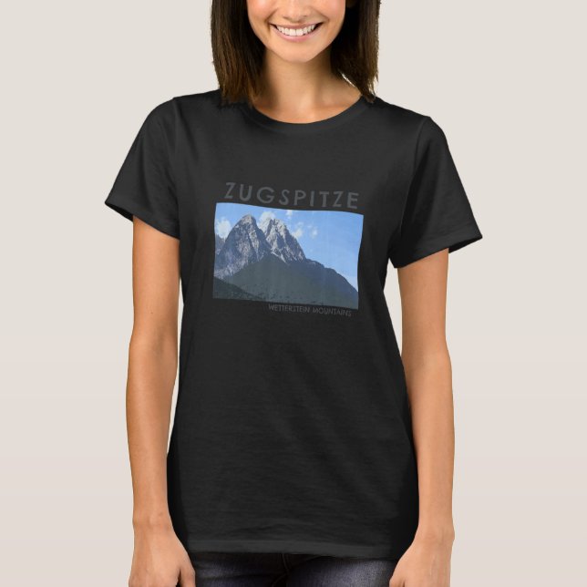 Camiseta Zugspitze Peak Alemanha Mountain (Frente)