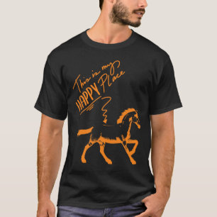 Camiseta Zum Reiten Geboren Horses Rapariga Cavaleira Prese