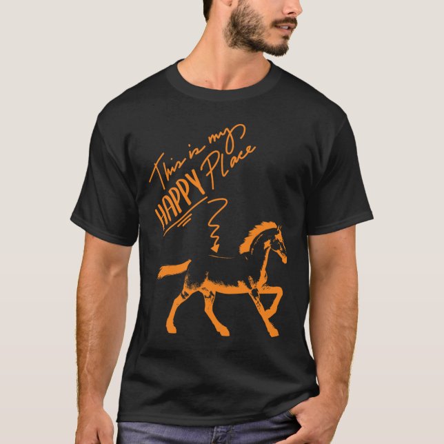 Camiseta Zum Reiten Geboren Horses Rapariga Cavaleira Prese (Frente)