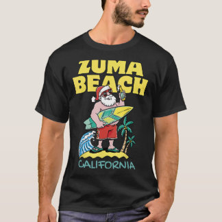 Camiseta ZUMA BEACH CALIFÓRNIA Papais noeis de Natal