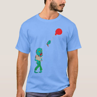 Camiseta Zumbi com balão Filme de zumbi Filme de terror Zum