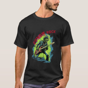 Camiseta Zumbi de Rocha Zumbi Tocando Matador de Guitarra E