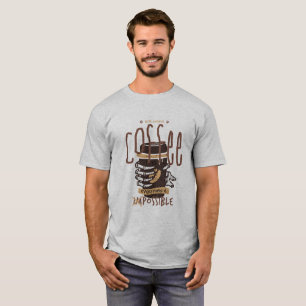 Camiseta Zumbi Engraçado Com Café Suficiente